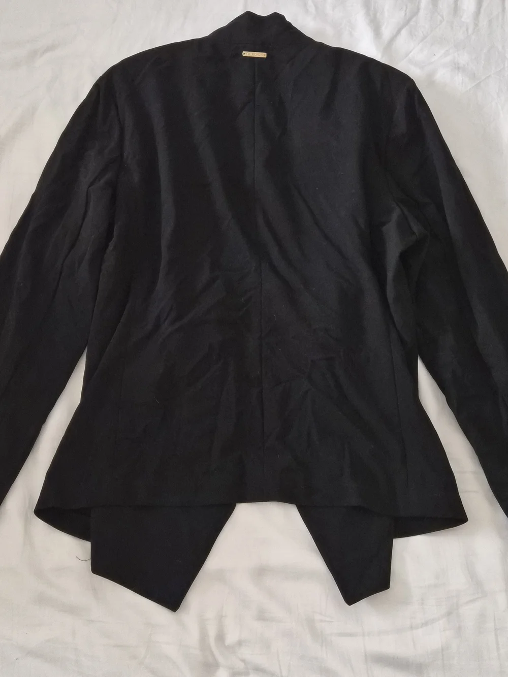 NWT Michael Kors Black Draped Open-Front Blazer Jacket